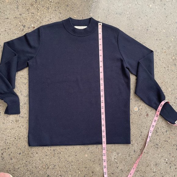 Studio Nicholson Navy Relaxed Sweater - Picture 3 of 8